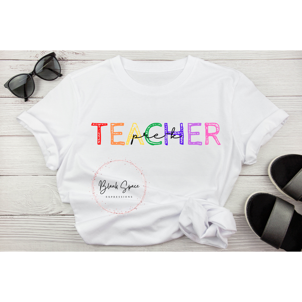 Rainbow Teacher Shirt