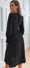 Load image into Gallery viewer, Long Sleeve Polka Dot Dress
